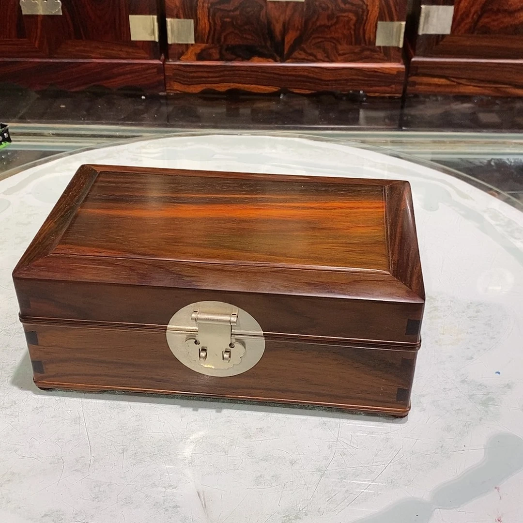 交趾黄檀（大红酸枝）独板收纳盒20/12/8