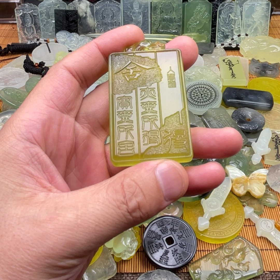 狂***野合金蛇纹石玉珠宝半成品