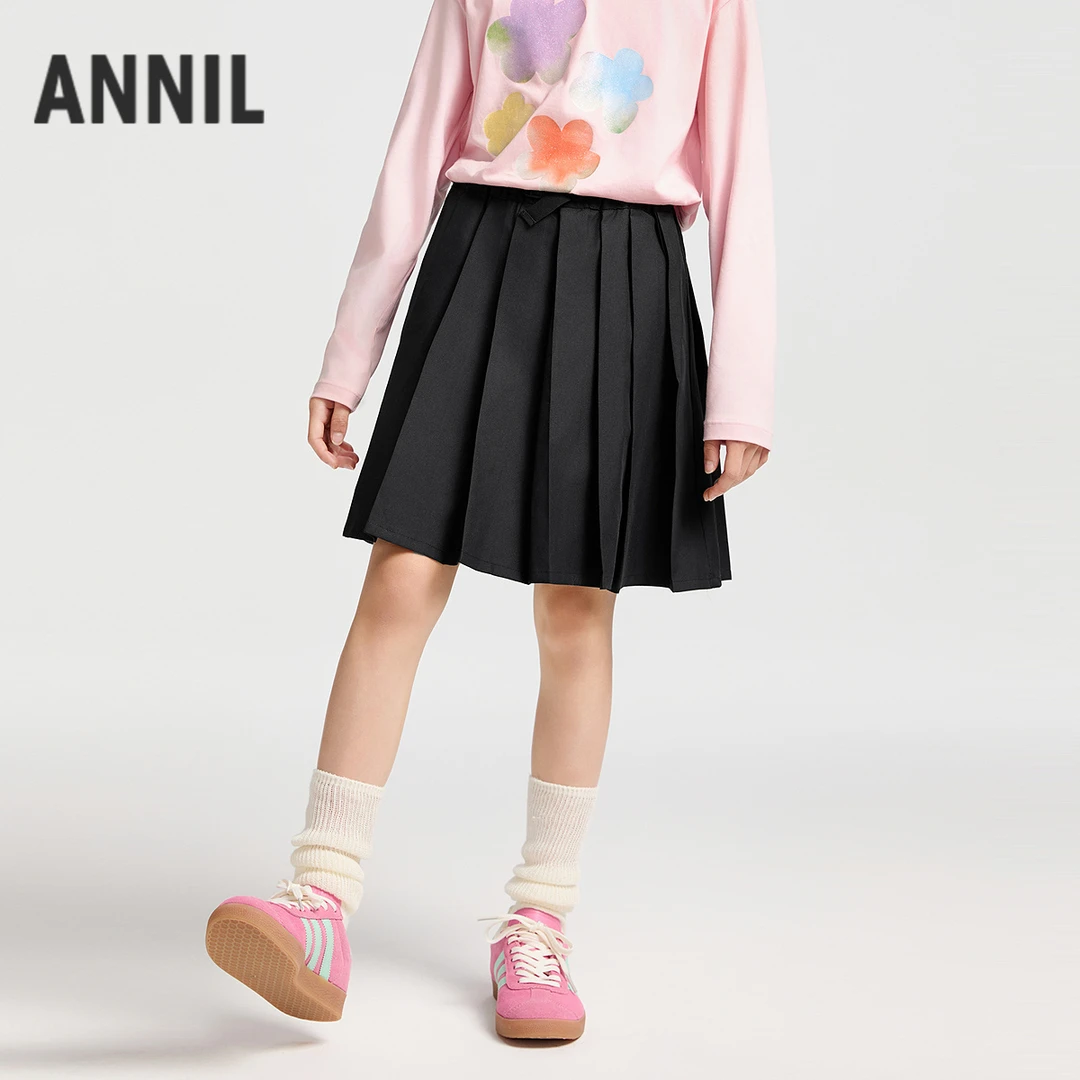 女童全腰短裙夏季新款安奈儿童装EG523014