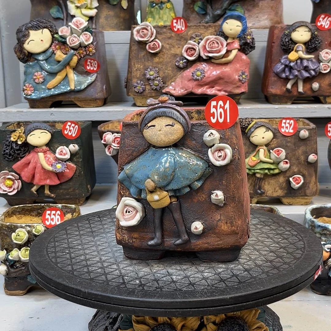 微瑕561 号陶然花器手工花盆