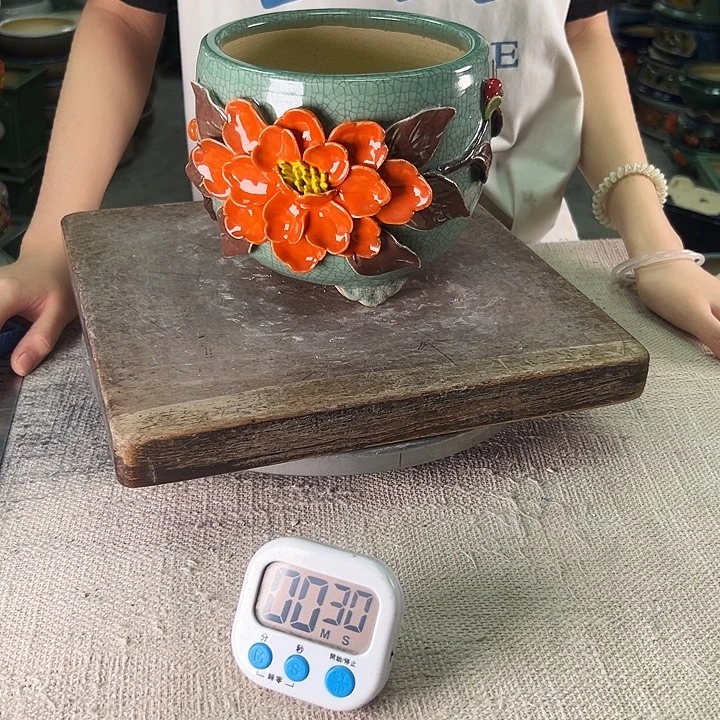 泳坤堂石湾花盆陶瓷