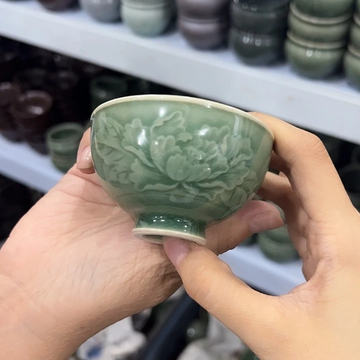 龙泉云间青瓷小米茶器