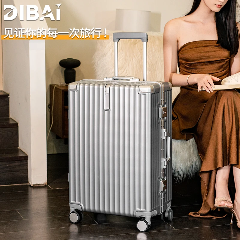 帝柏高档行李箱女2025登机箱密码旅行箱结实耐用拉杆箱8853PH BT