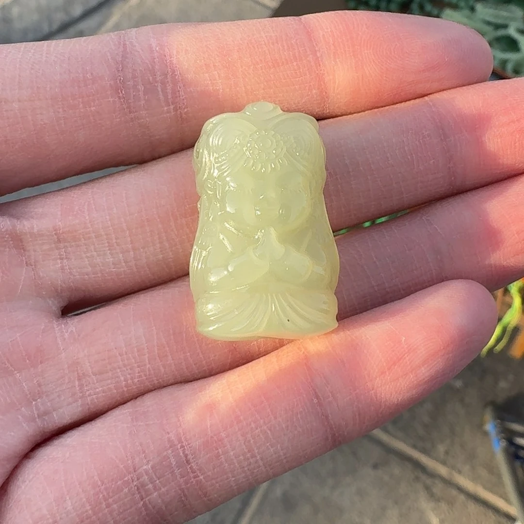 和田玉吊坠未镶嵌117李姐