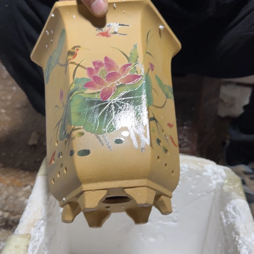紫砂花盆口径19 17高度20