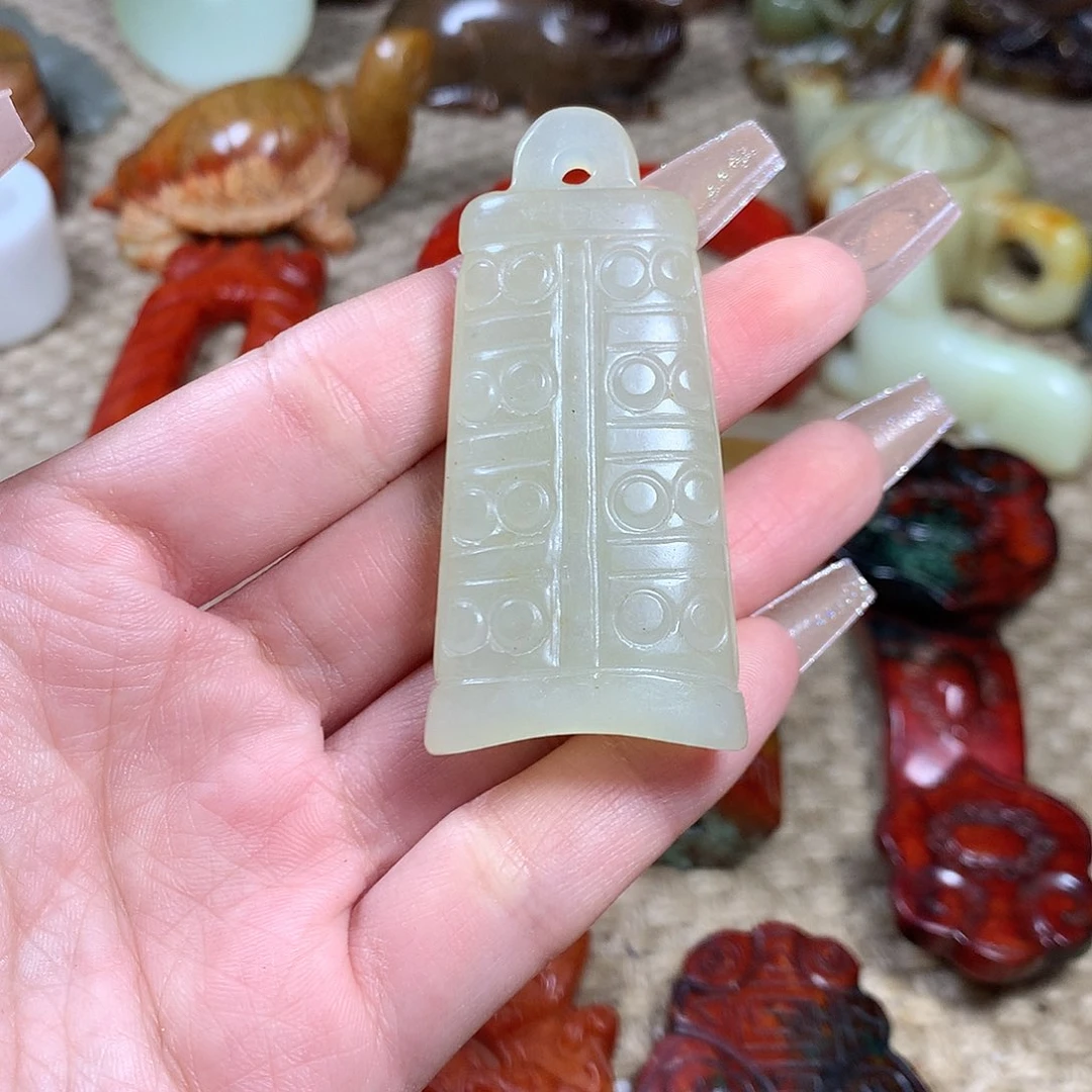 白玉菩提吊坠挂件