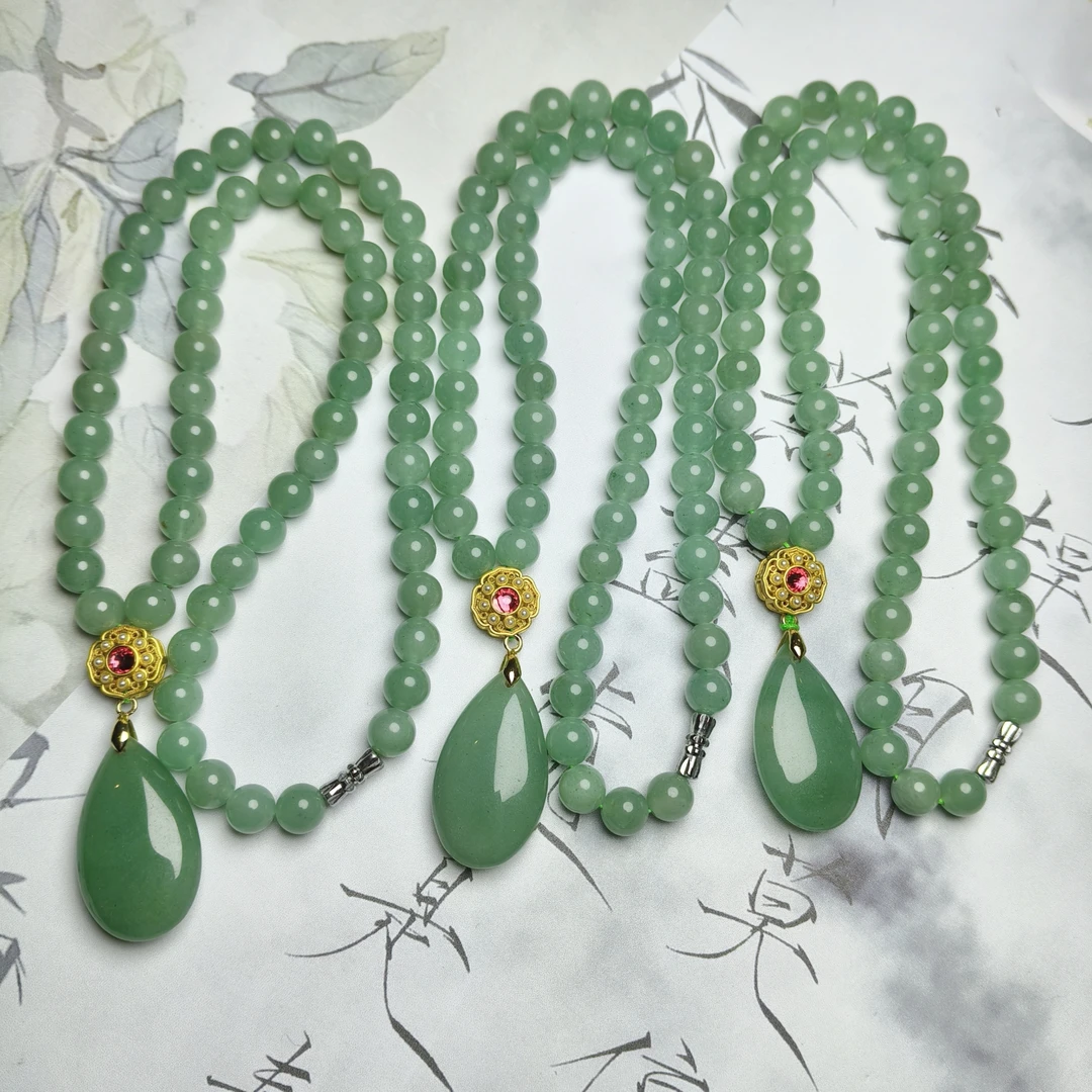 东陵玉水滴项链多样性发货拍一发一