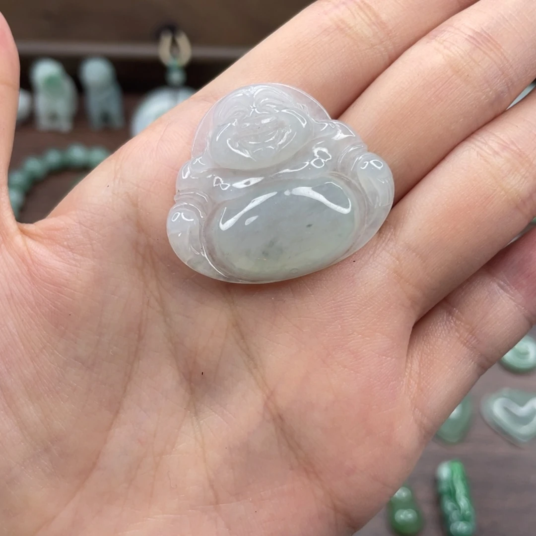 翡翠未镶嵌颈饰糖***甜