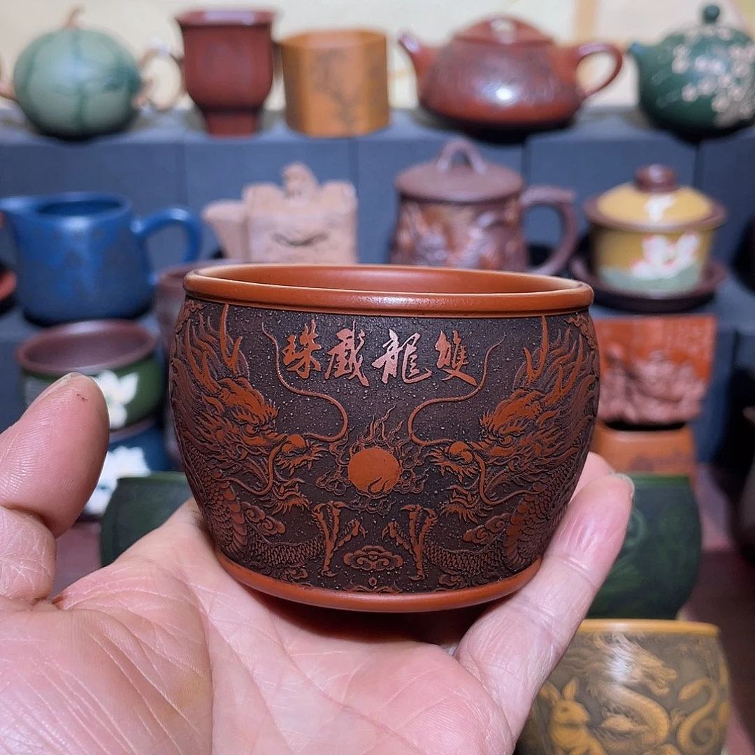 原矿紫砂手工主人杯