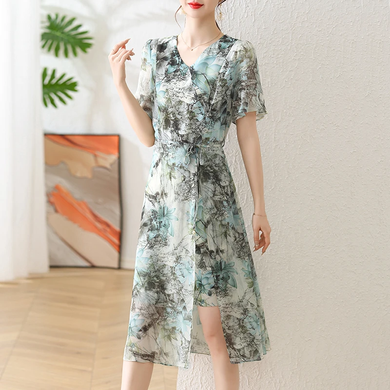 中年妈妈夏装连衣裙2025新款阔太太上衣洋气高贵中老年女夏季裙子