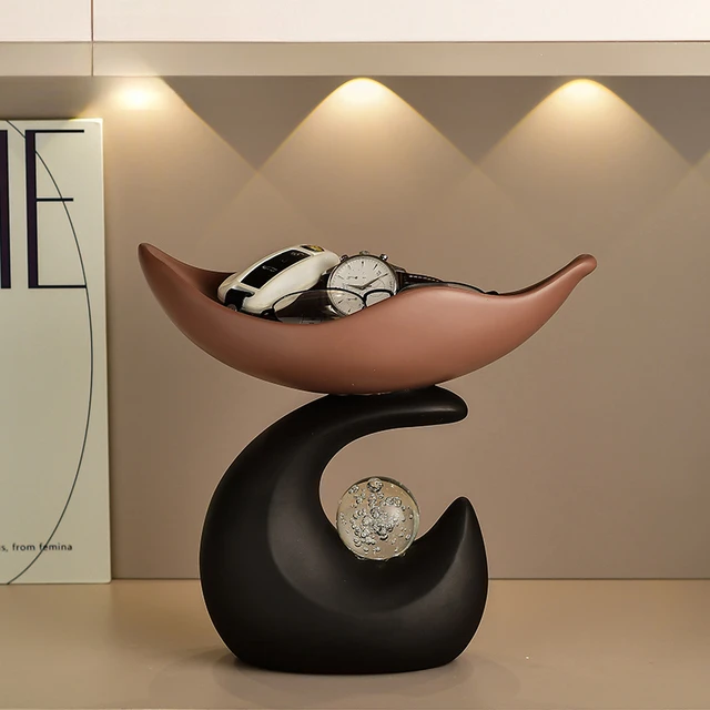 石来运转玄关钥匙收纳摆件入户鞋柜客厅桌面家居饰品乔迁新居礼物