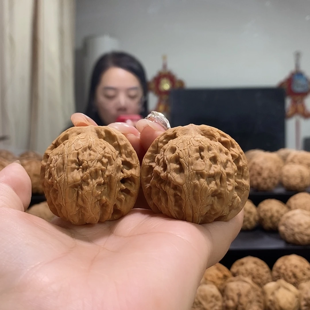 把件文玩核桃镜***！42玄武狮子头