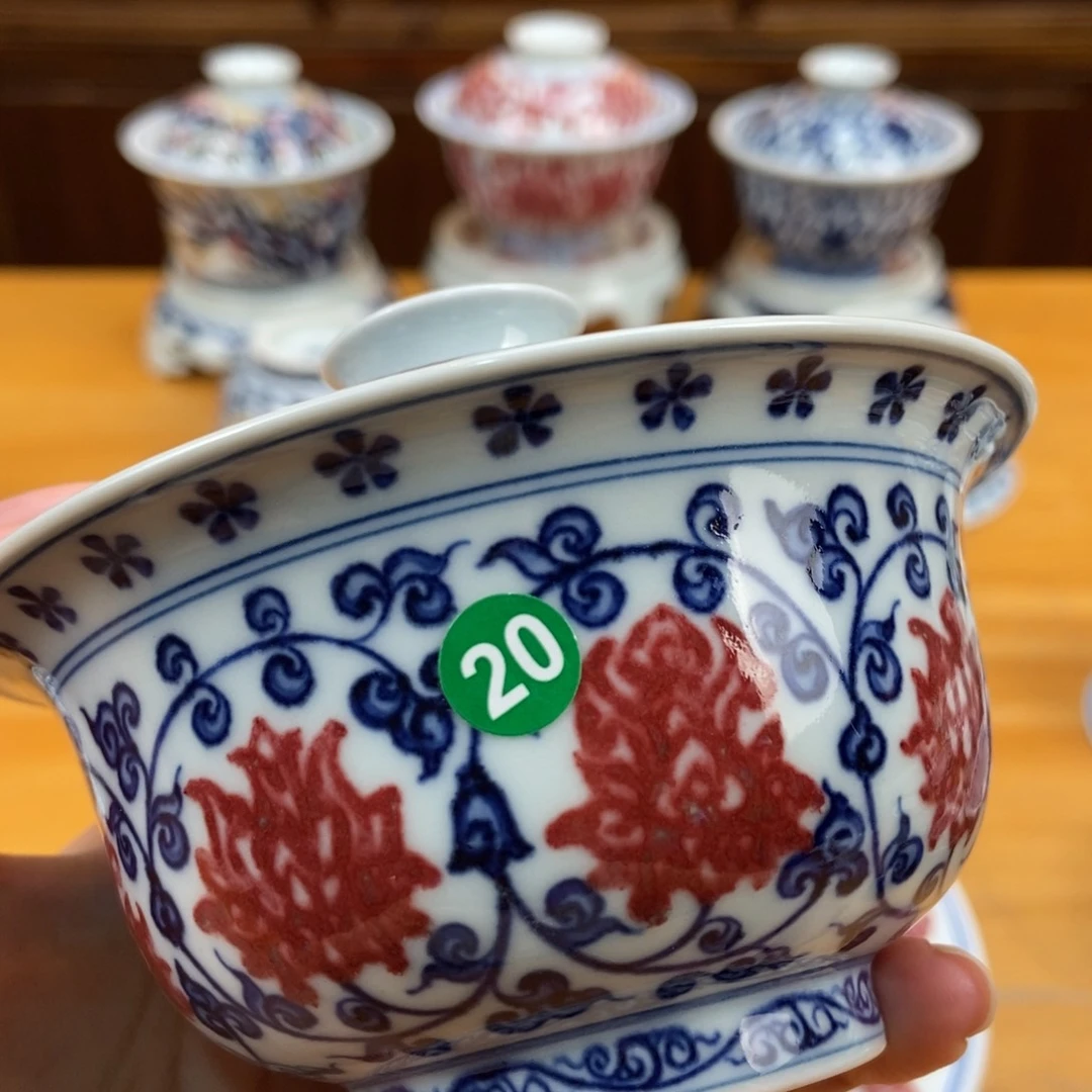 手绘现代茶具非古董