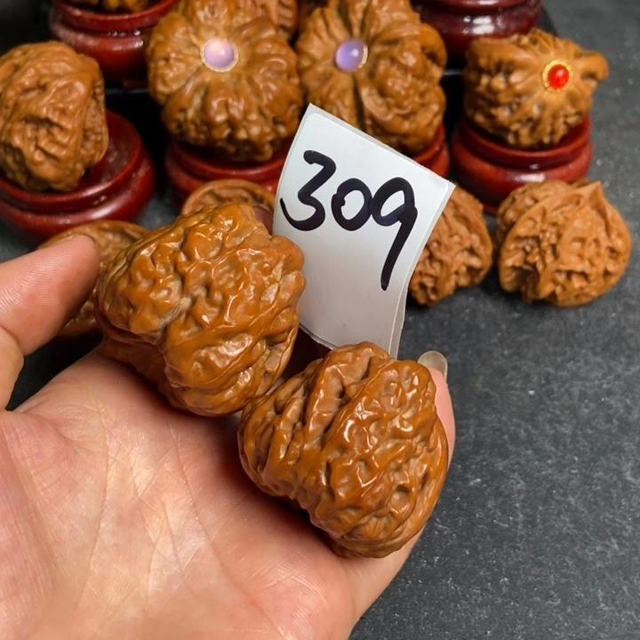 厚***爱把件文玩核桃38蛤蟆309