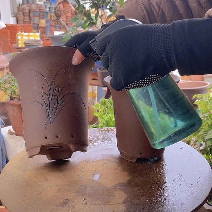 紫砂宜兴紫砂兰花盆2