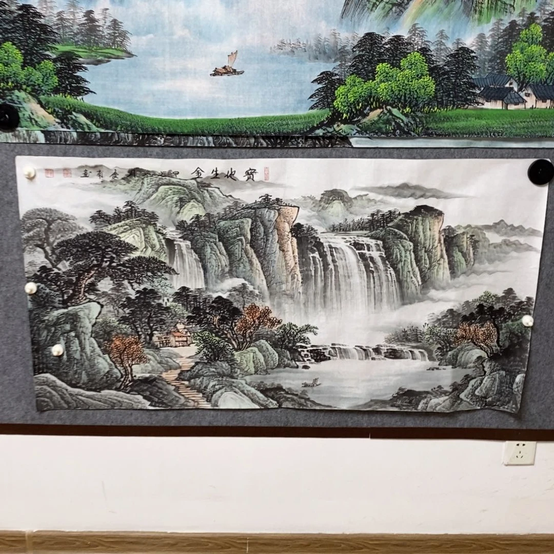 国画财**生1.4米长的画心宝地