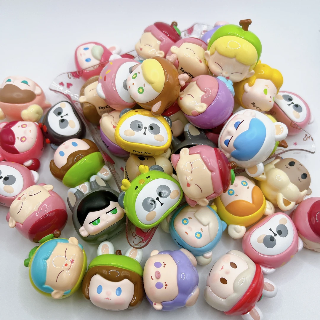 【代拆】欢乐盲盒热门潮玩大娃系列萌粒摆件挂饰手办可爱设计