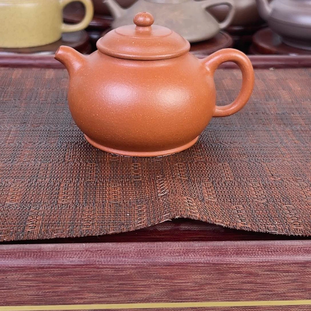 紫砂茶壶完美红降坡宝儿壶