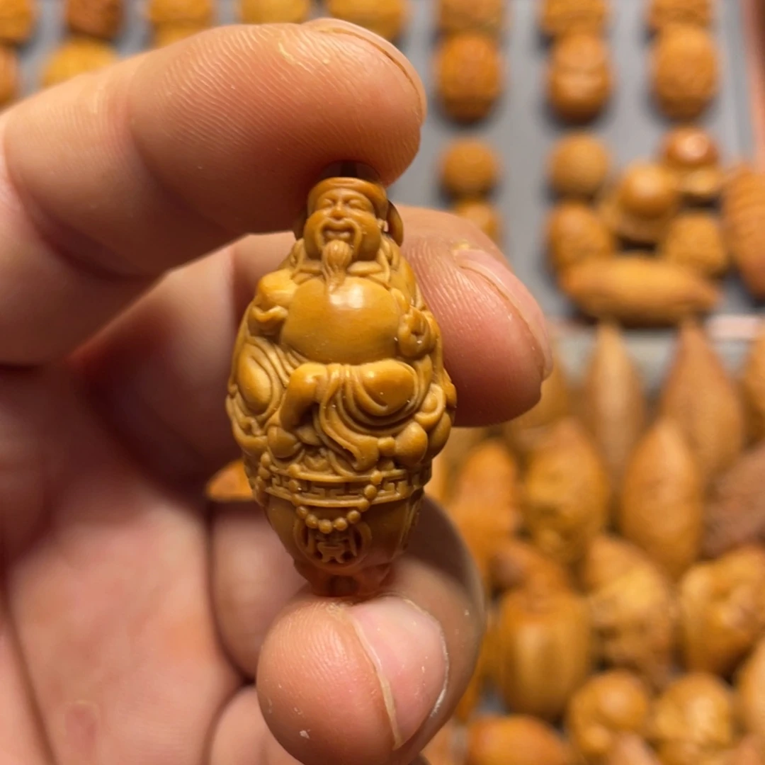 橄榄核手串/手链聚宝盆财神348