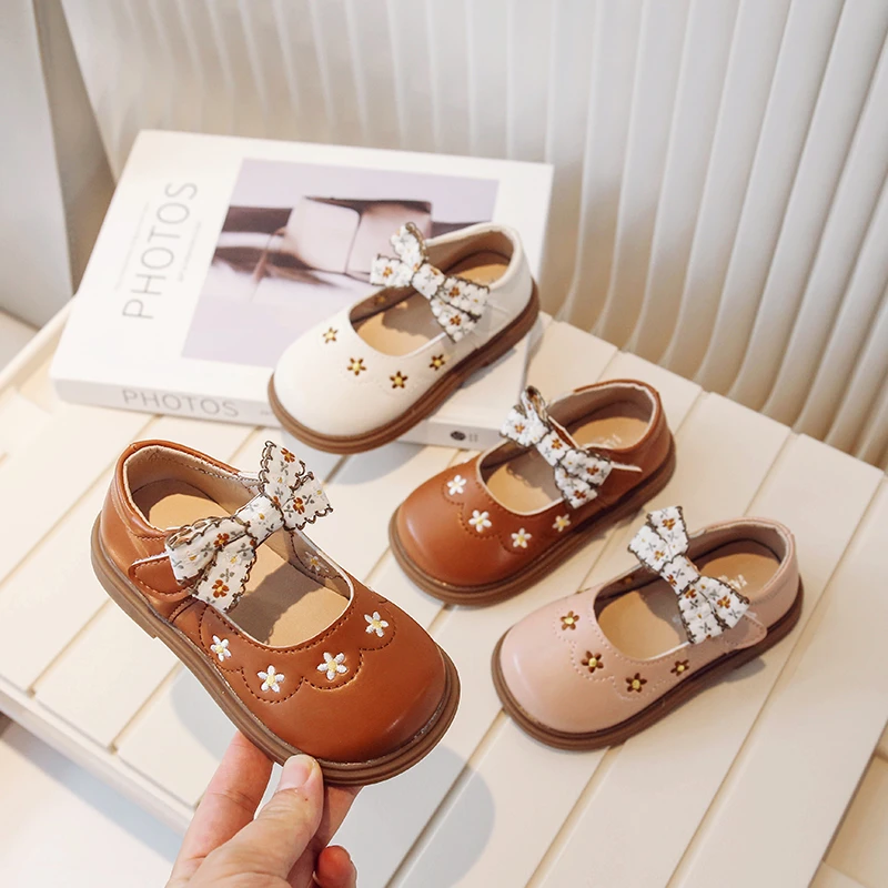 木西糖糖春秋新款宝宝鞋儿童小皮鞋公主鞋软底防滑单鞋豆豆鞋6168