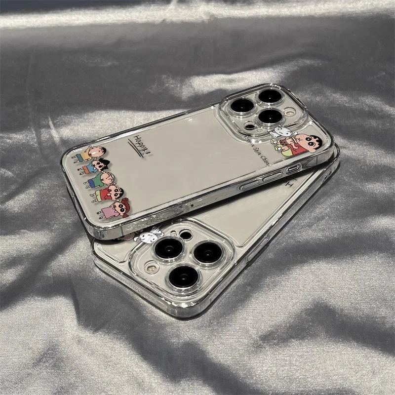 小新伙伴适用苹果15手机壳iPhone11太空透明12/13/14promax软XR/6