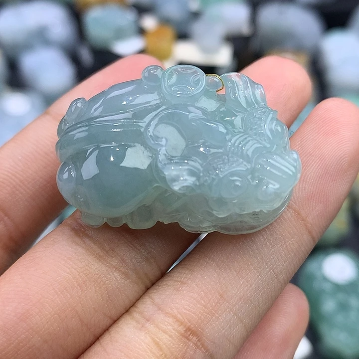 翡翠未镶嵌颈饰天然缅甸翡翠