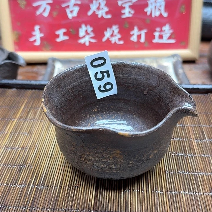 纯手工制作粗陶茶具
