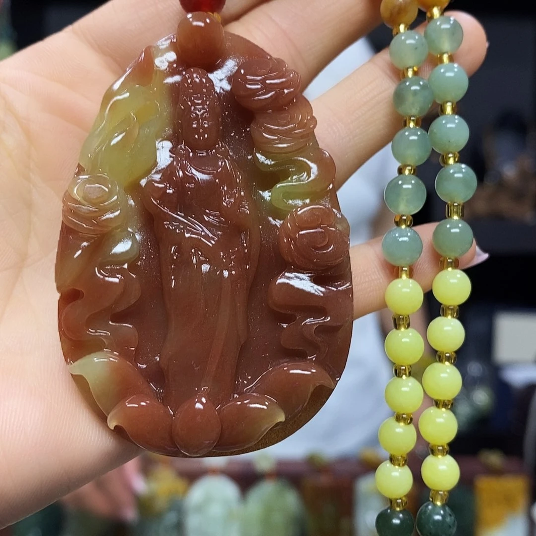 岫玉未镶嵌挂件挂件