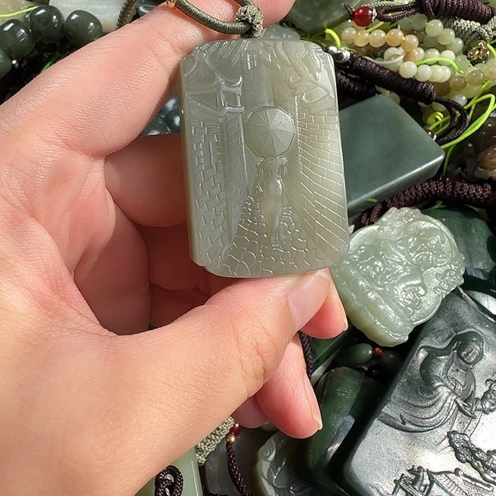 和田玉未镶嵌颈饰