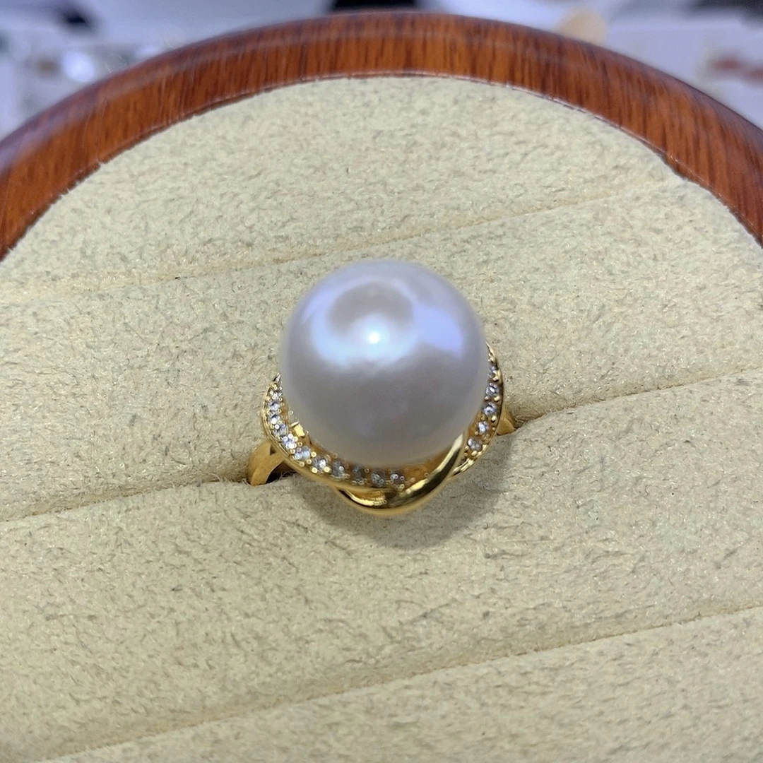 戒指合金淡水珍珠