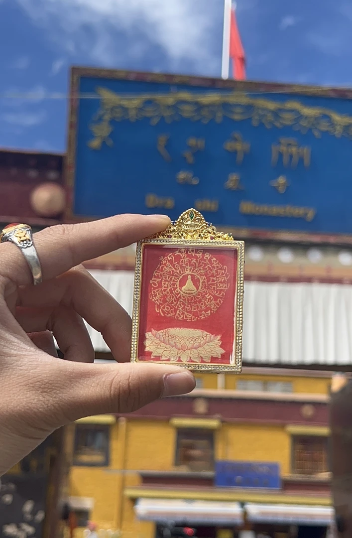金底百字明4*5cm西藏纯手绘（拉萨直发）