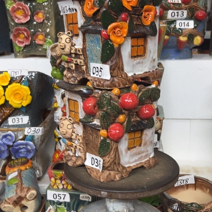 紫砂花盆粗陶材质多肉花盆