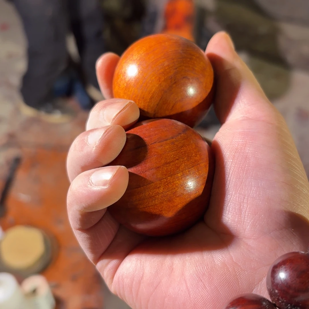 染料紫檀（血檀）手球5.0
