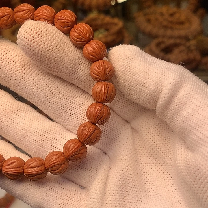 天***手串桃核秦岭龙纹