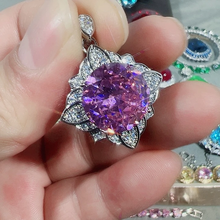 非金属红色蓝色满镶嵌