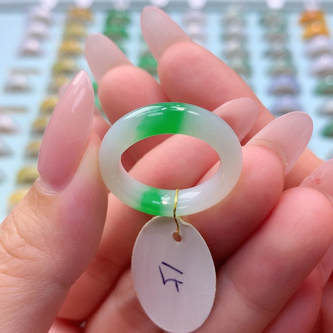 未镶嵌戒指翡翠15圈