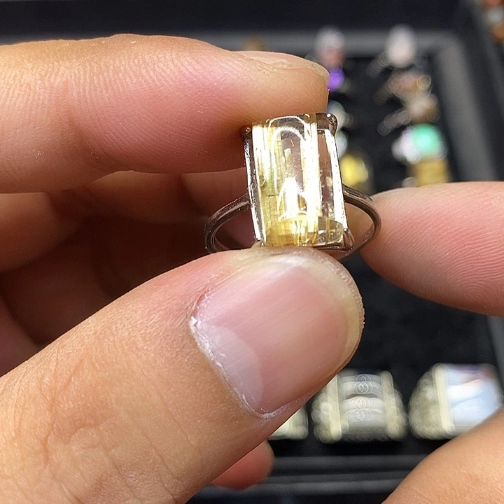 水晶珠宝半成品银S925镶嵌