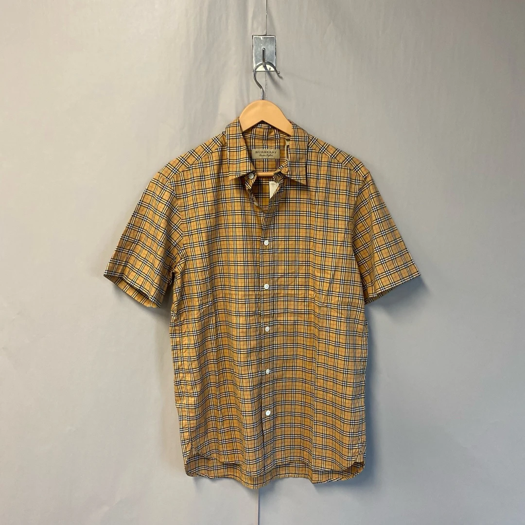 99新 BURBERRY/博柏利 经典小格子经典衬衫 99新 M码 #5773