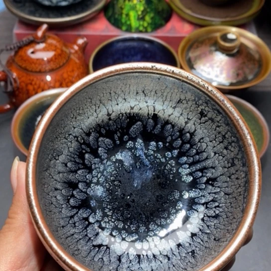 茶盏建盏主人杯茶壶盖碗品茗杯040