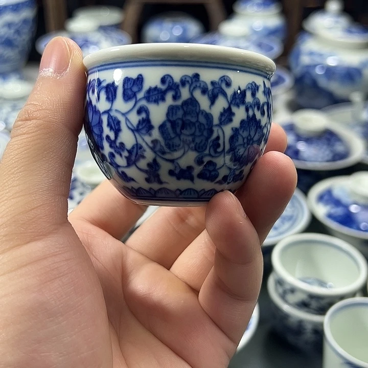 正***好微瑕柴窑点工缠枝花卉