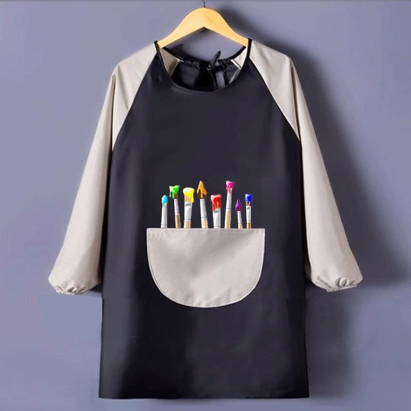 FAVMARTHA儿童画 画画 画衣服罩衣美术生陶艺围裙防水防油书法专