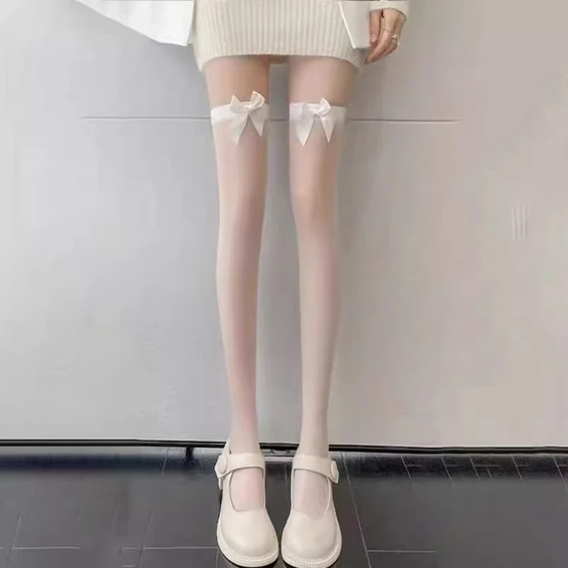 （少女系列）-过膝蝴蝶结丝袜