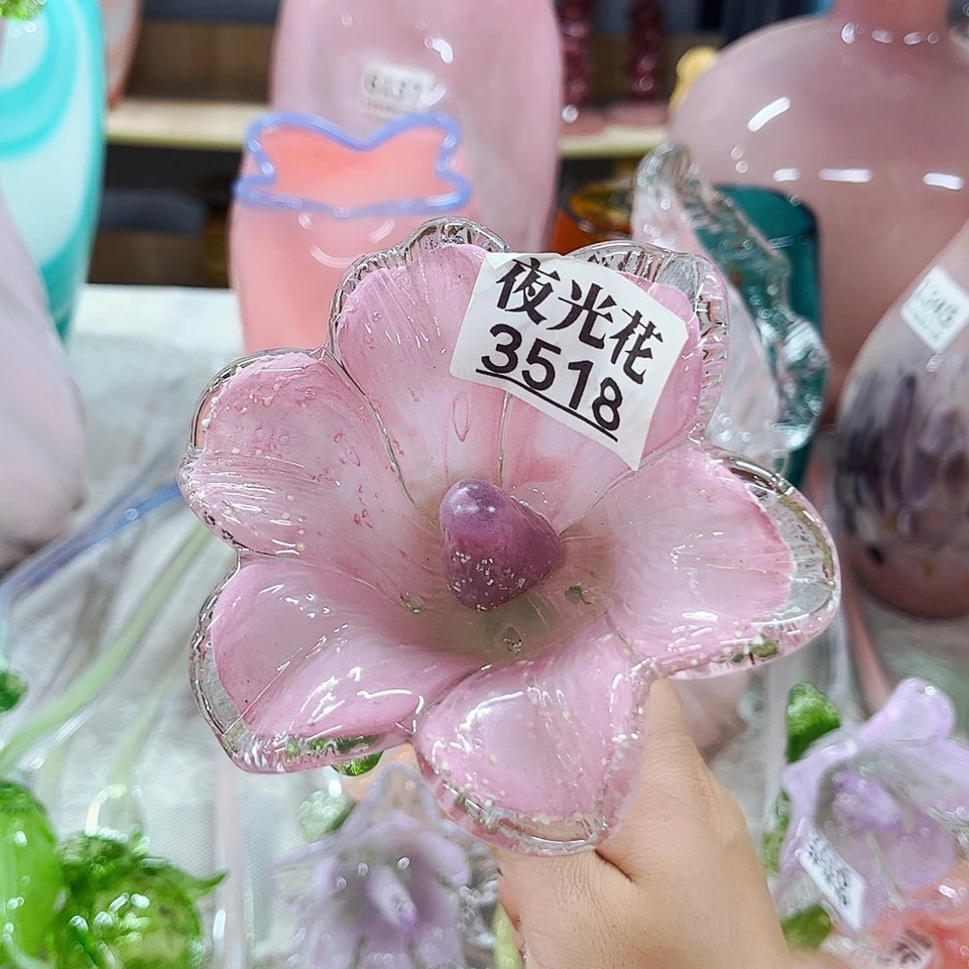 夜光百合3518 家悦美居琉璃花瓶