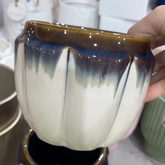 多肉绿植陶瓷花盆9.9包邮