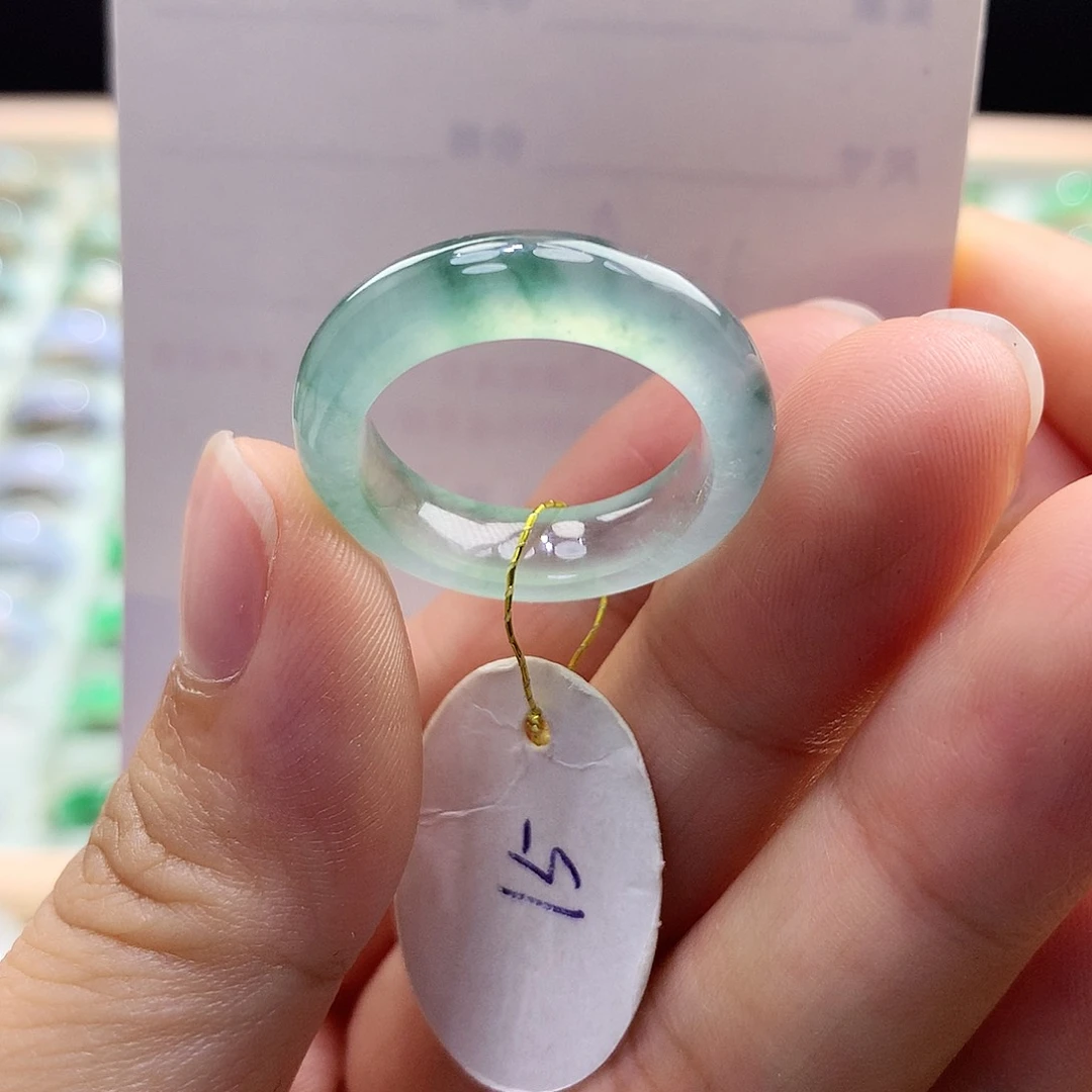 翡翠戒指未镶嵌15圈