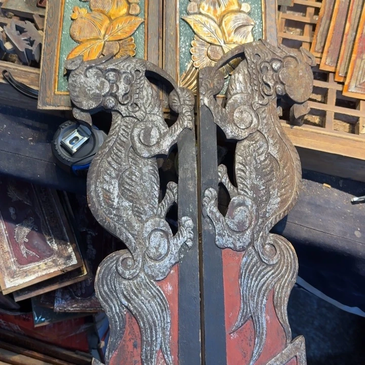 香榧木老木雕花板艺术