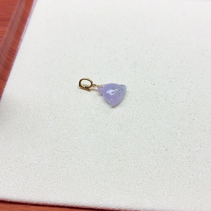 筱***坊18K金镶嵌手链翡翠天然缅甸翡翠A货