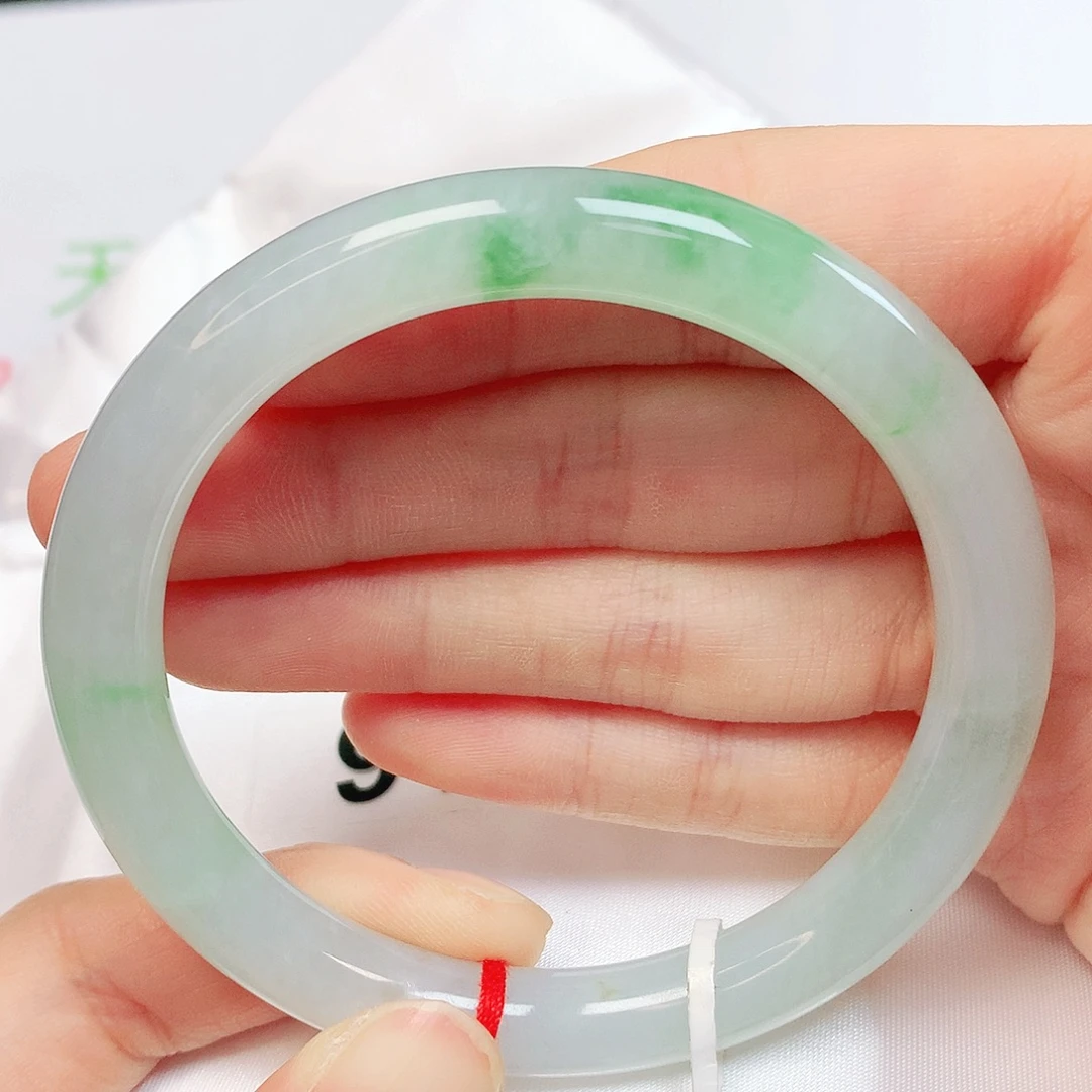 翡翠未镶嵌手镯翡翠手镯56圆