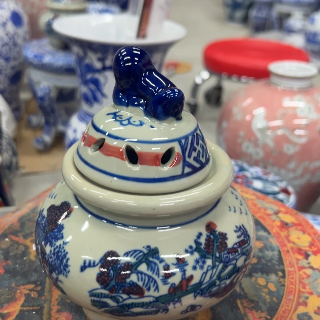 瓷片微瑕青花瓷器难得一漏