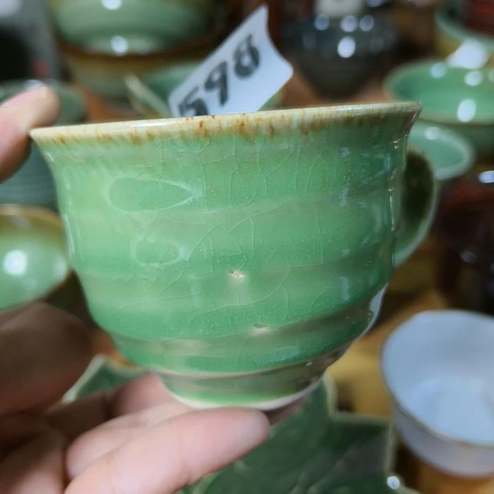 盘磁州窑五厂盘碗壶杯